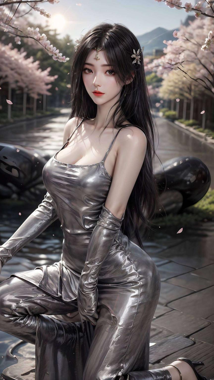 融入国漫美女的优雅与ins风的潮流元素这款国漫美女AI绘画壁纸