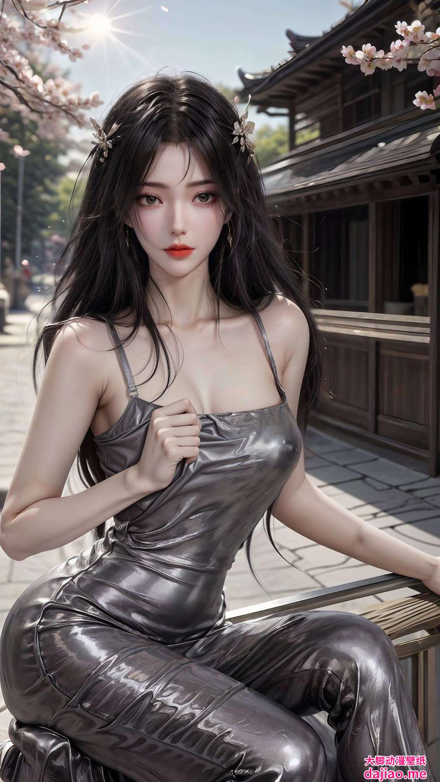 风姿卓越这款动态壁纸将国漫女生的柔美与力量完美融合