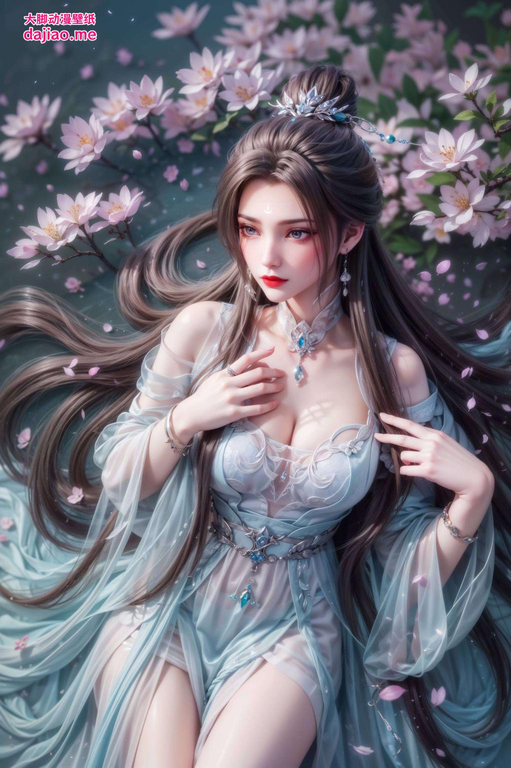 这款清新棋盘格的Win10壁纸将古典仙侠之美与现代设计风格完美融合