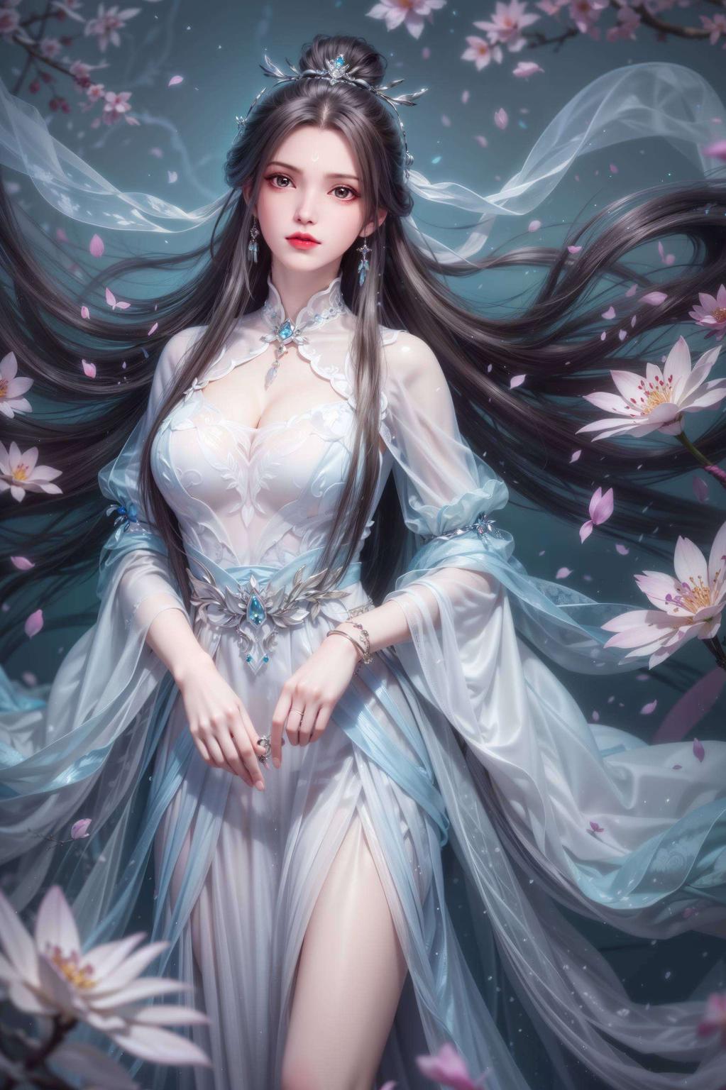 以诛仙动漫中的陆雪琪为灵感彰显中华传统之美