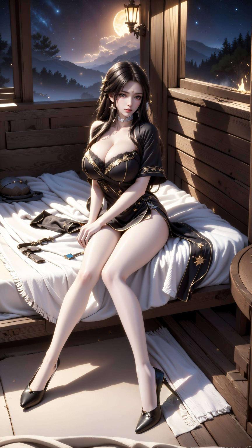 她那婉约的身姿在动态图片中轻轻舞动