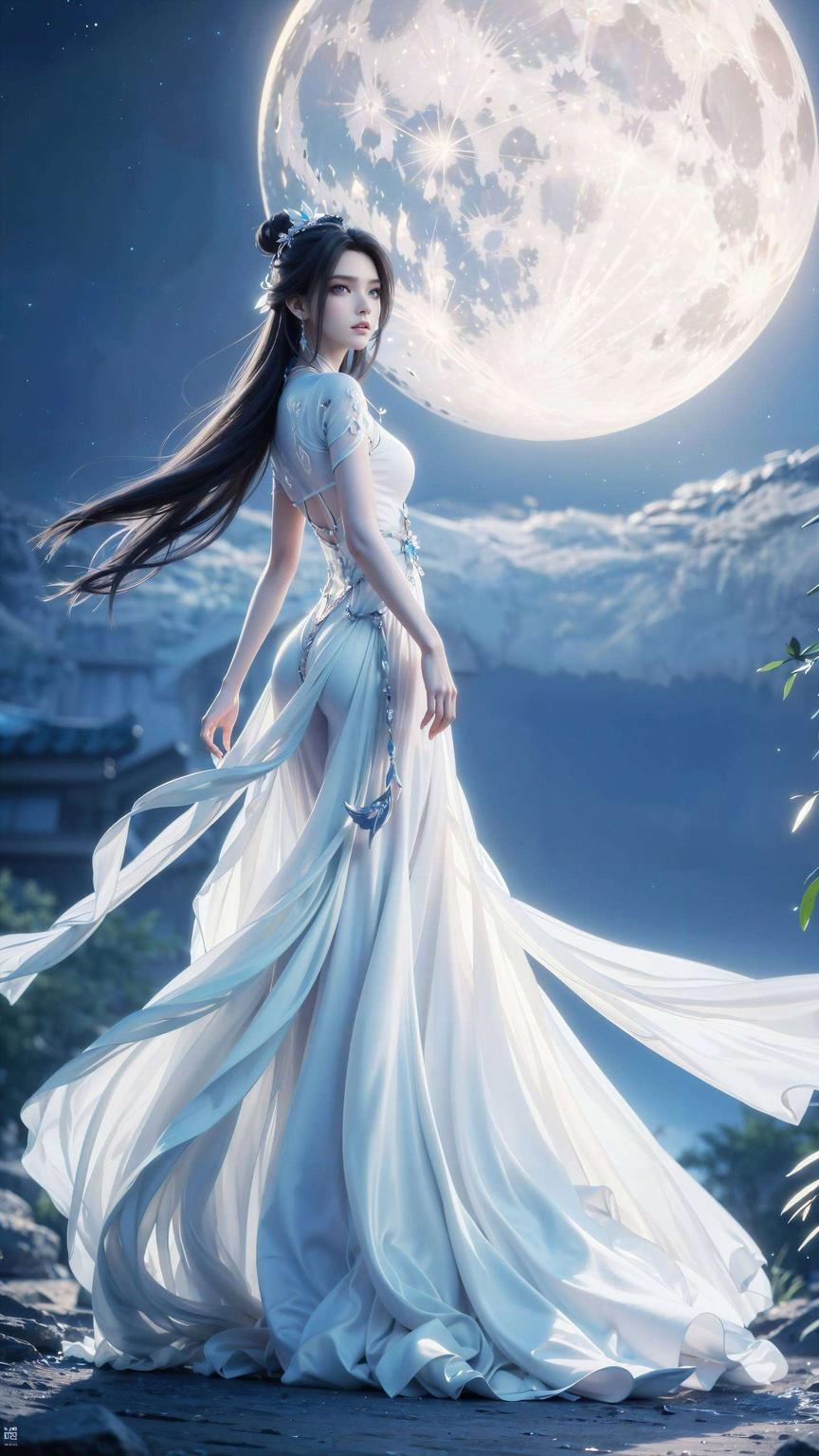 仿佛穿越时空融合了全屏AI绘画的细腻笔触
