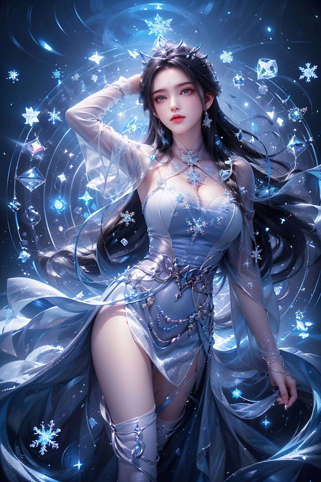 细腻的笔触捕捉了陆雪琪的仙气与灵动以高分辨率水彩2k高清桌面图片呈现