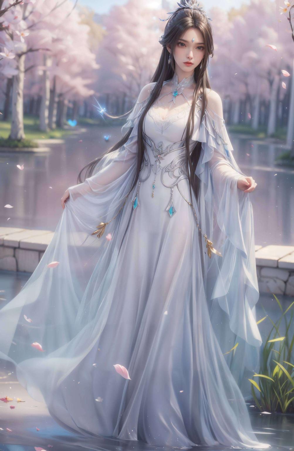 以诛仙3中陆雪琪的绝美容颜为核心这款紫色棋盘格风格的壁纸