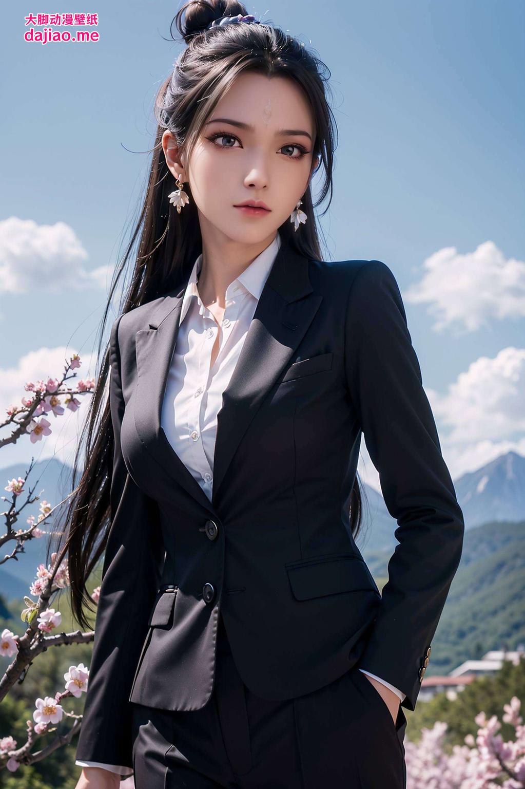 她那宁静的美为你的电脑带来一抹最美的风景