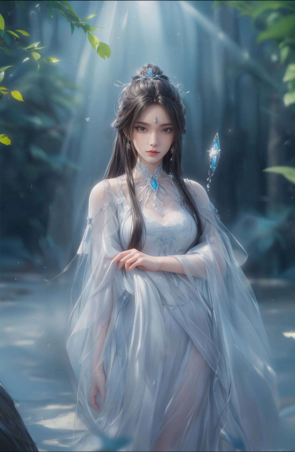 犹如雪中仙子降临人间对比鲜明