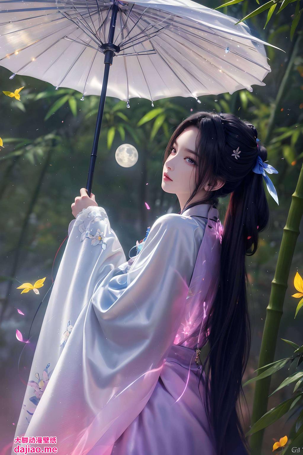 化作桌面壁纸鲜明的色彩