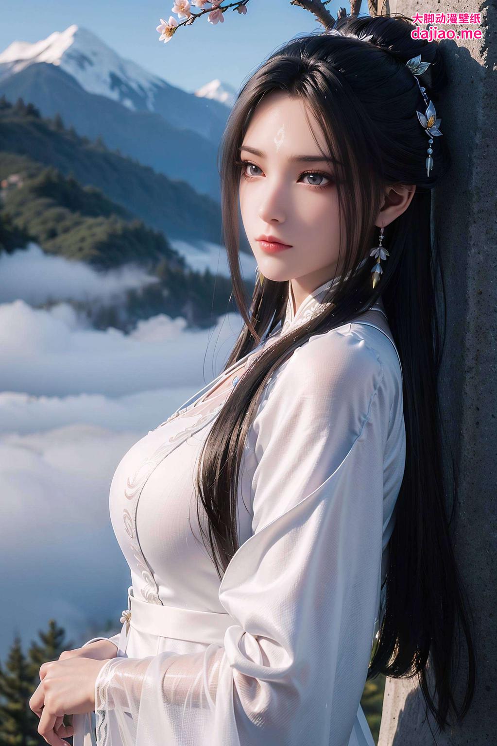 既可爱又不失国漫韵味这款超精致几何风格的iPhone国漫女神壁纸