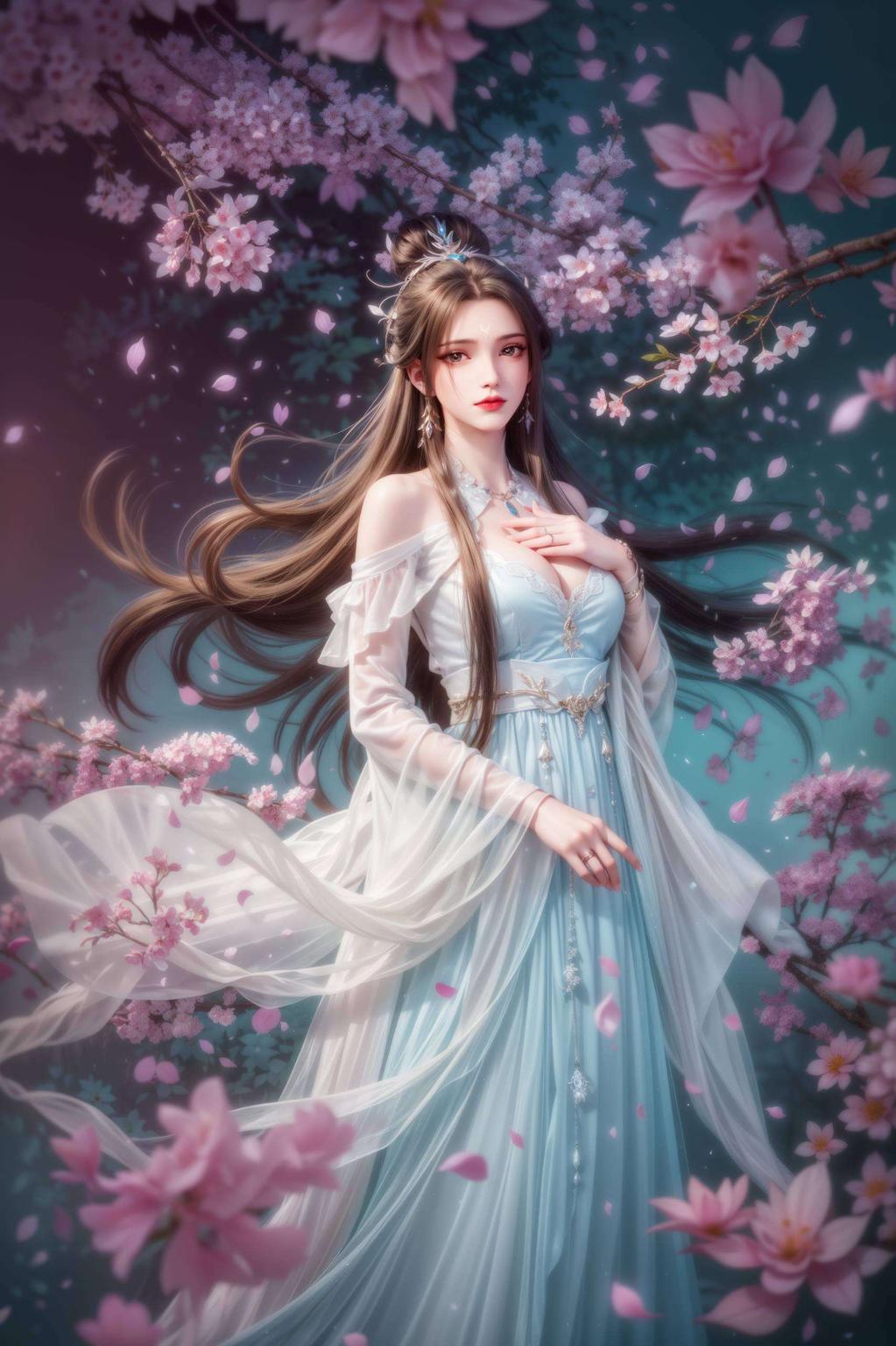 可爱的细节设计她清冷脱俗