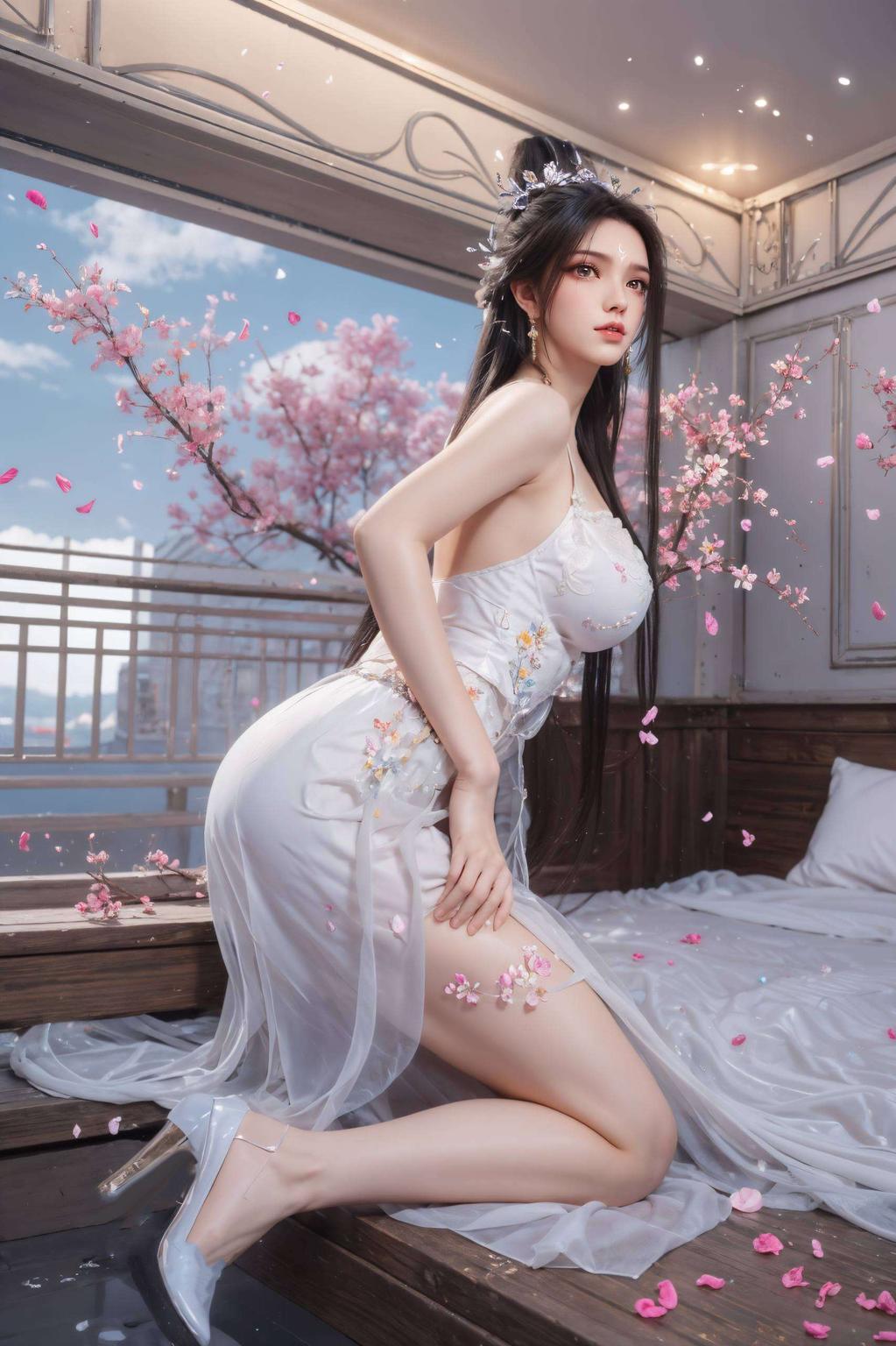 以国漫女神陆雪琪的唯美形象为主题专为iPhone设计