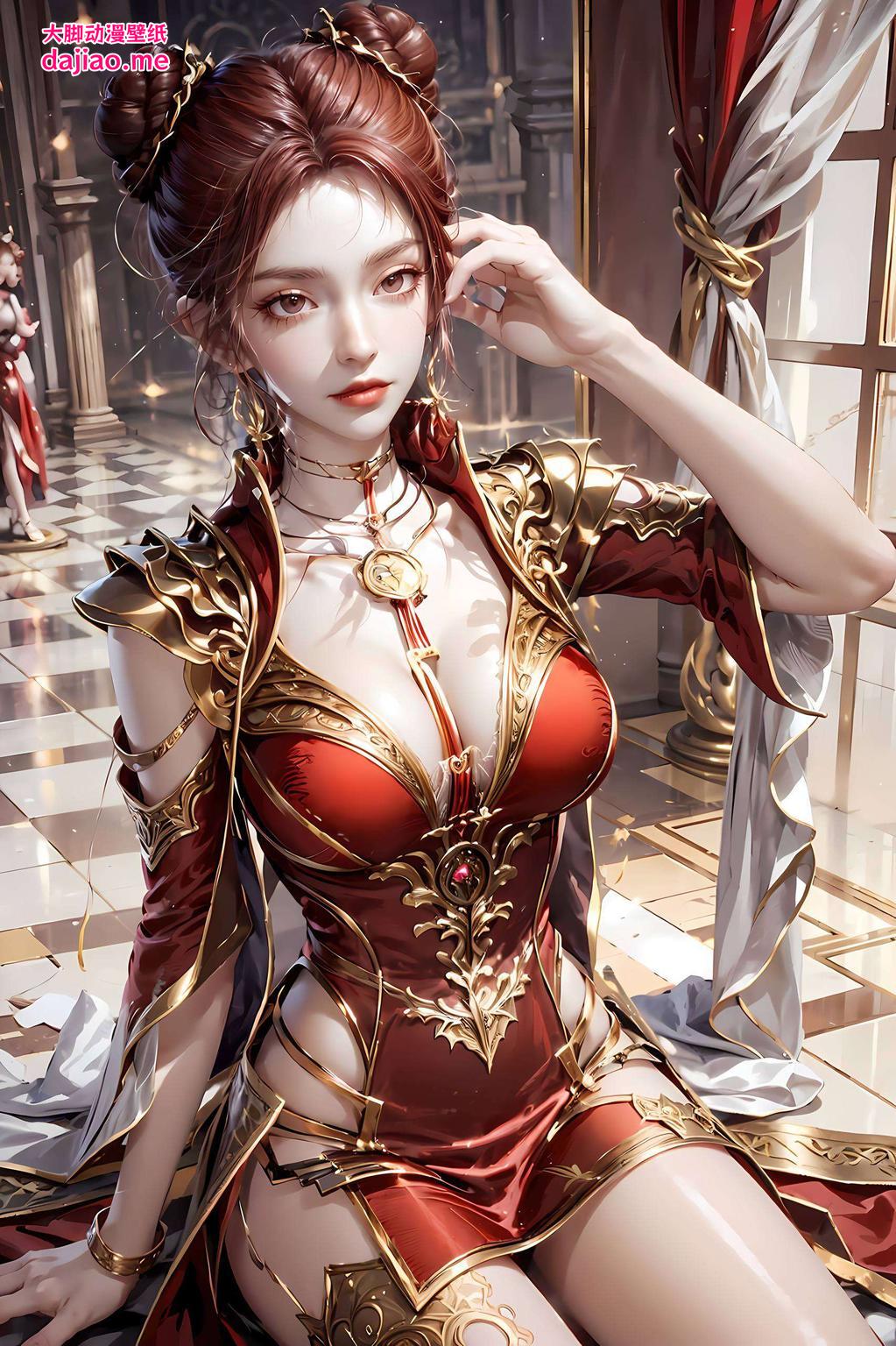 流畅的线条这位国漫女神的金属质感1080p壁纸