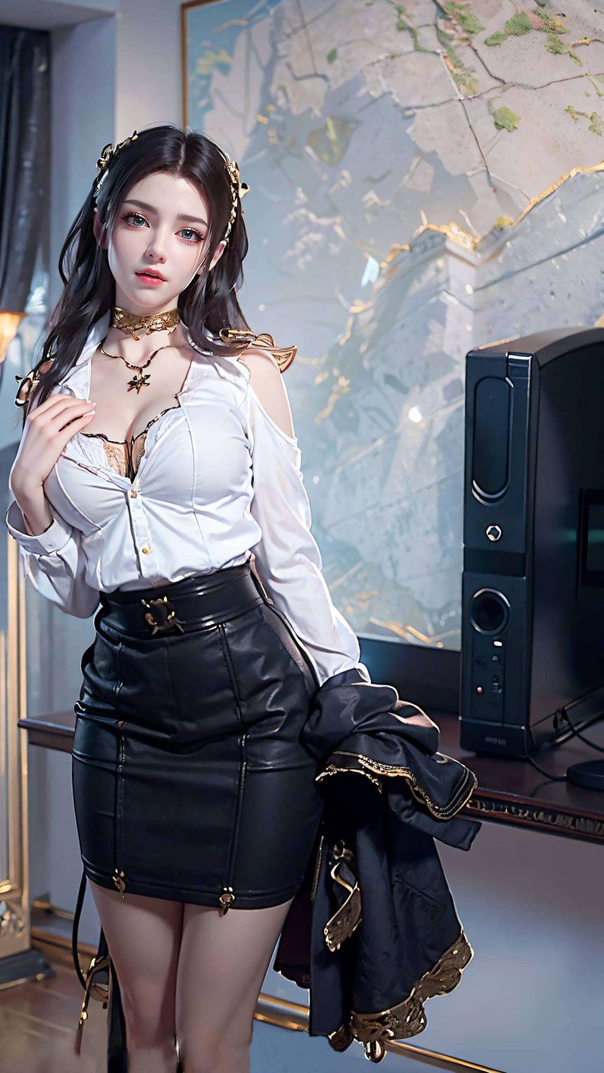 丝绒质感与国漫元素相得益彰这款养眼壁纸丝绒iPhone国漫女神可爱壁纸