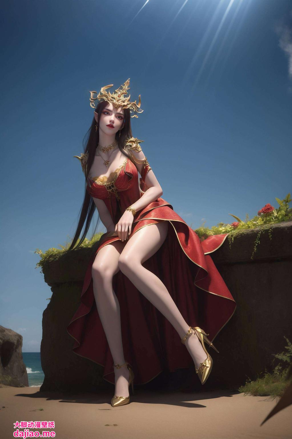 萧薰的深情凝视在这张1080p的宽屏壁纸中交织出斗破苍穹的壮阔世界