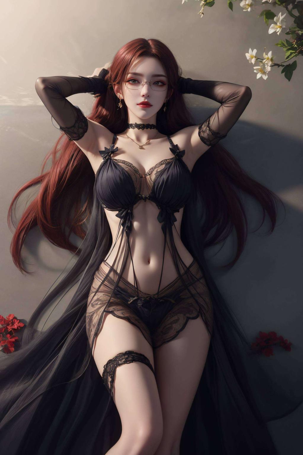 画面中美杜莎优雅的姿态与紫色的浪漫氛围相得益彰仿佛置身于一场梦幻的海边度假