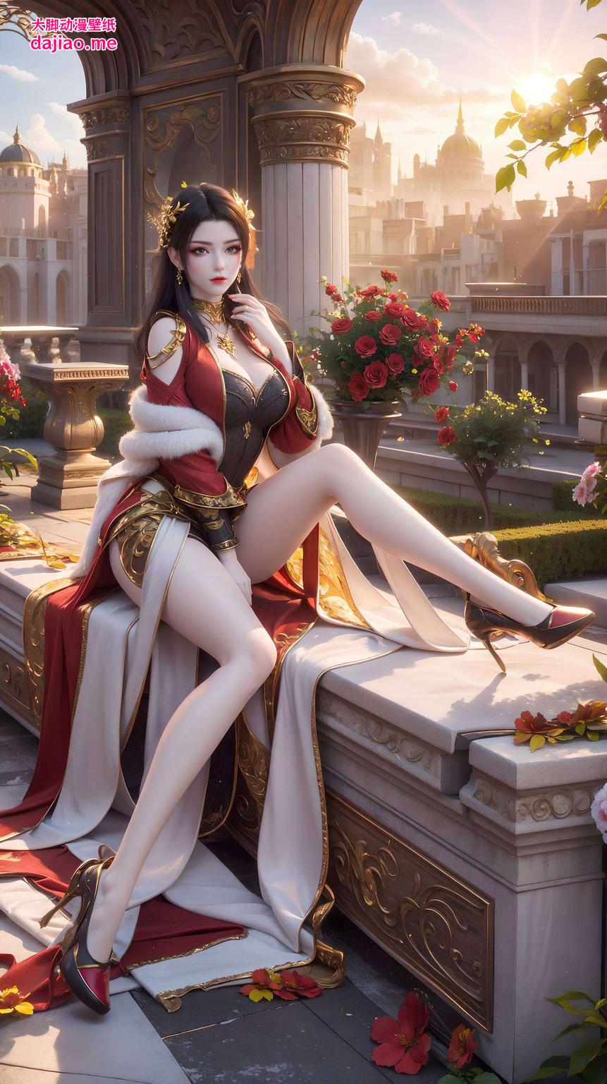 形成了既古典又现代的艺术风格这款超好看的国漫女主AI波普艺术电脑国漫美女桌面背景