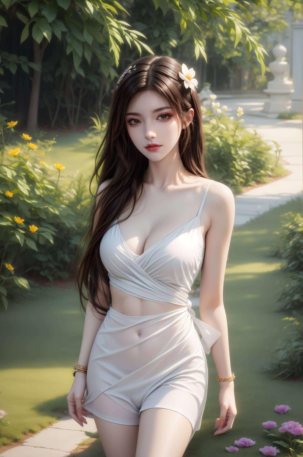 线条流畅如古风画卷美杜莎女王神态傲娇