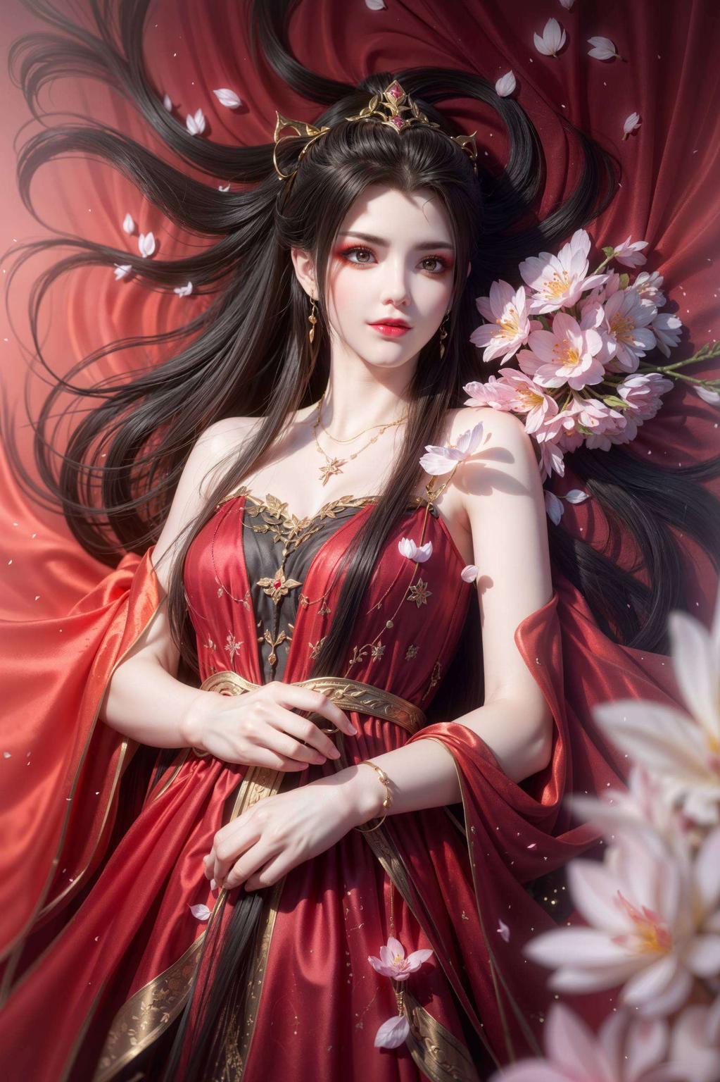 这款超清晰手绘2k高清桌面背景以神秘的美杜莎为主题