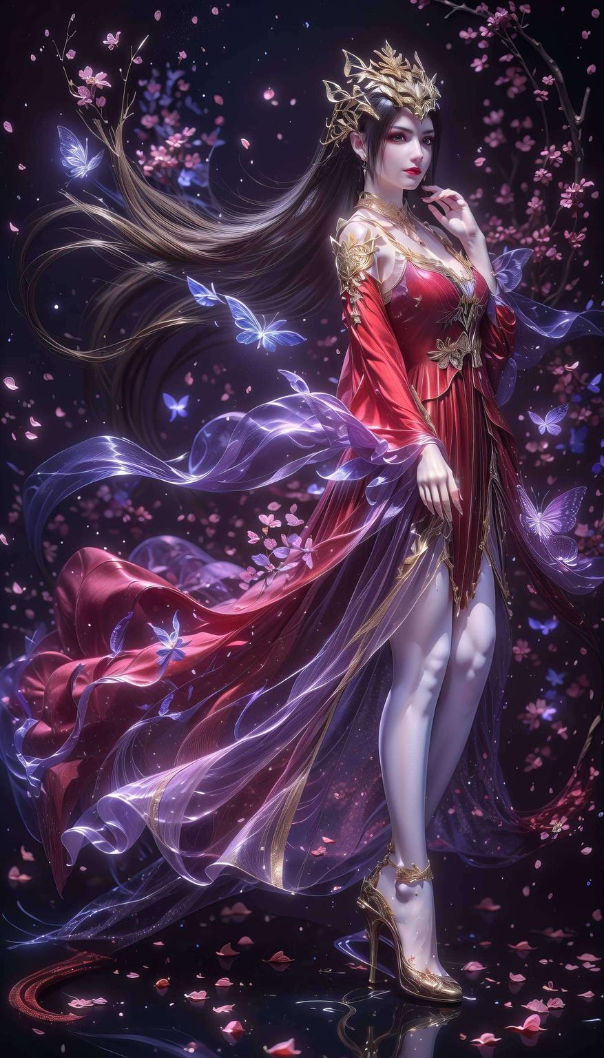 美杜莎眼神魅惑粉色基调渲染浪漫氛围