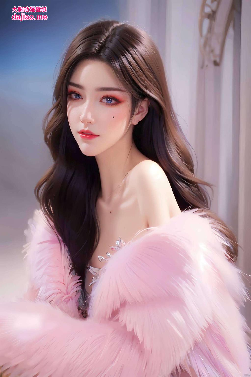 这款AI动漫壁纸以美杜莎照片为主题