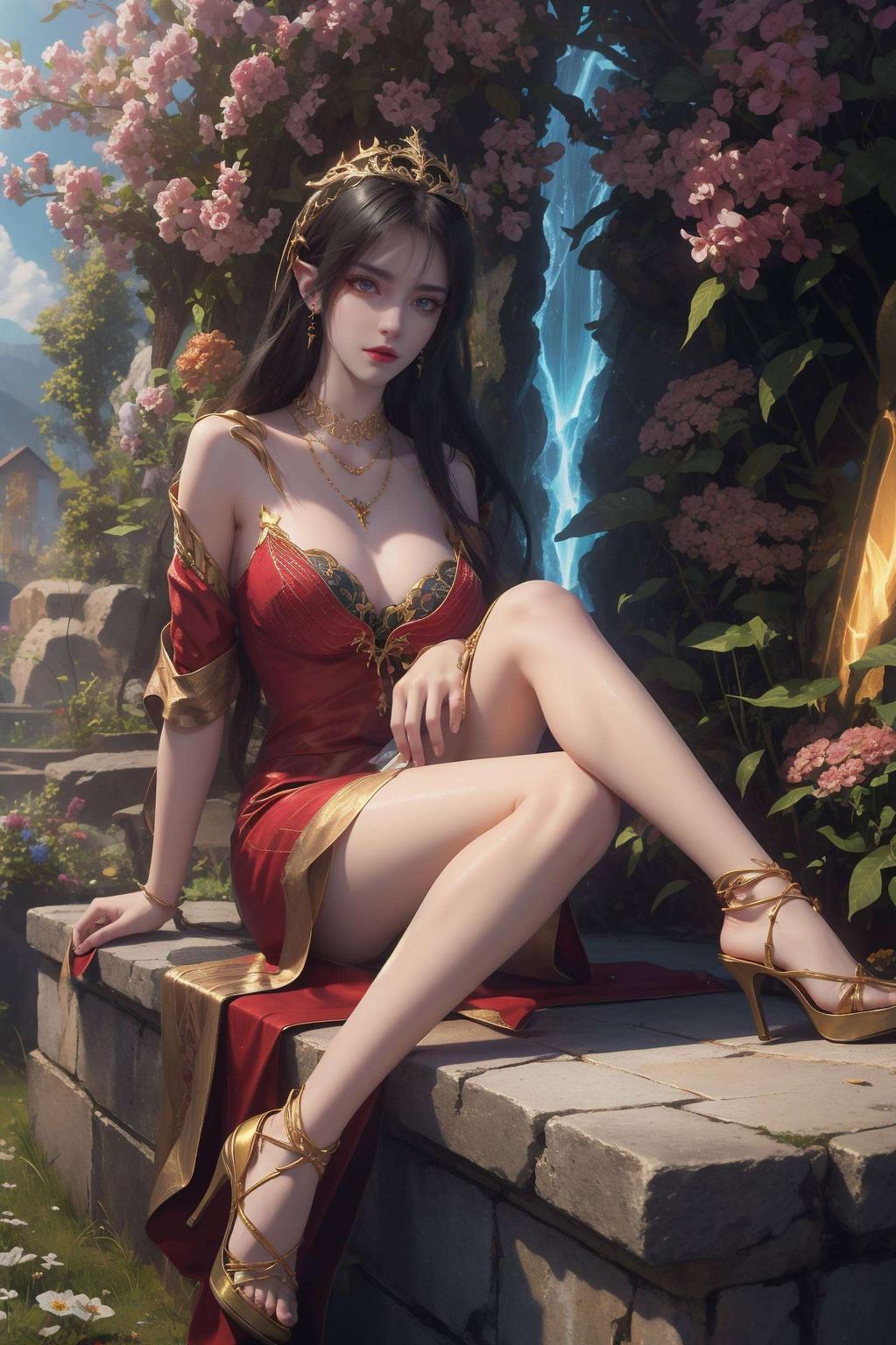 让斗破图片壁纸中美杜莎的魅力焕发全新光彩全屏AI绘画动作素材波普艺术风格