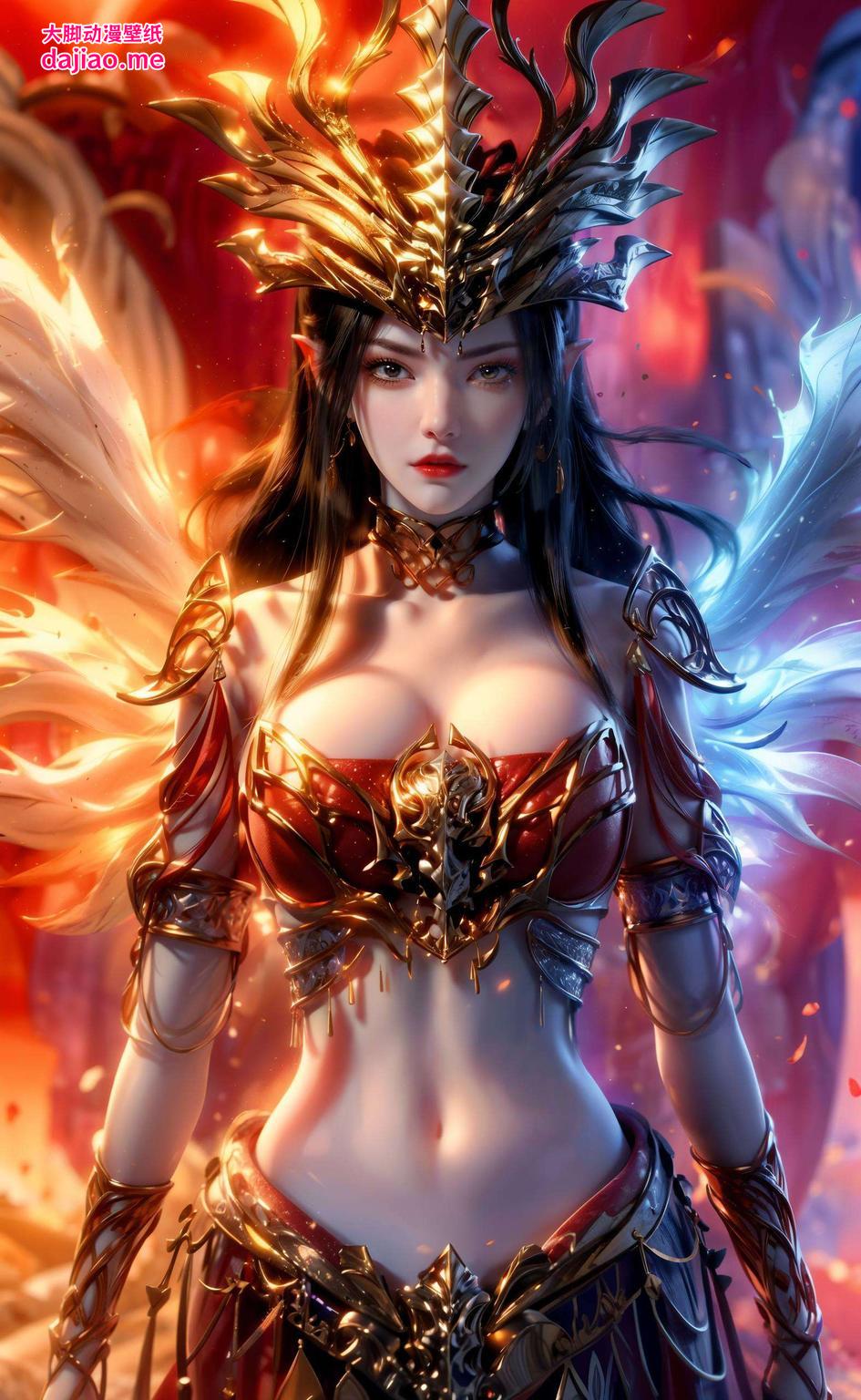 她的高清壁纸降临iPad！独特的国漫风格让这位冷艳的女王守护你的屏幕