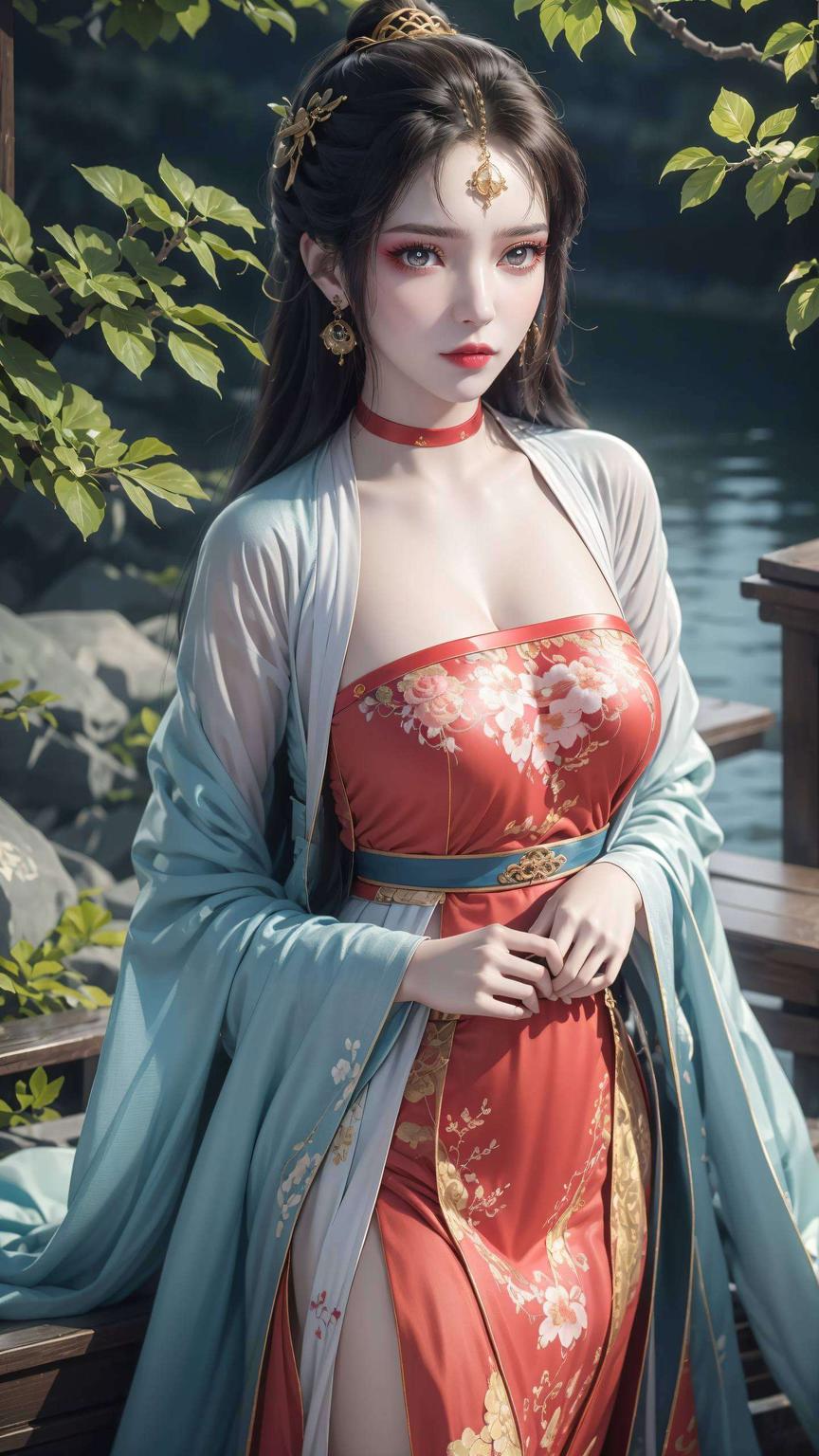 正面壁纸绽放女神风采炫彩复古风潮