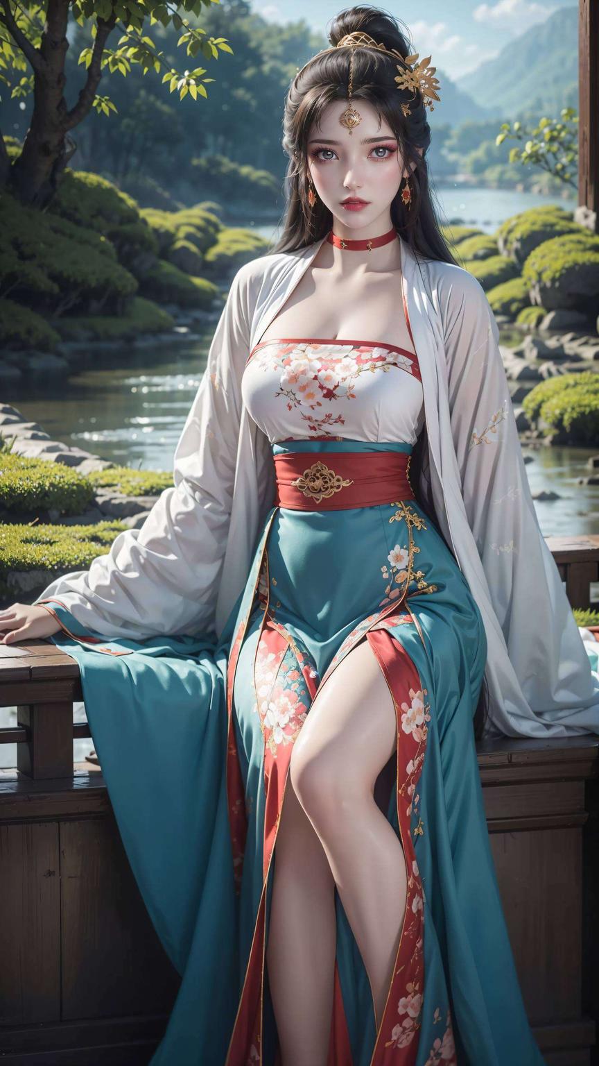 以国漫美女墨云为灵感条纹元素更显时尚动感
