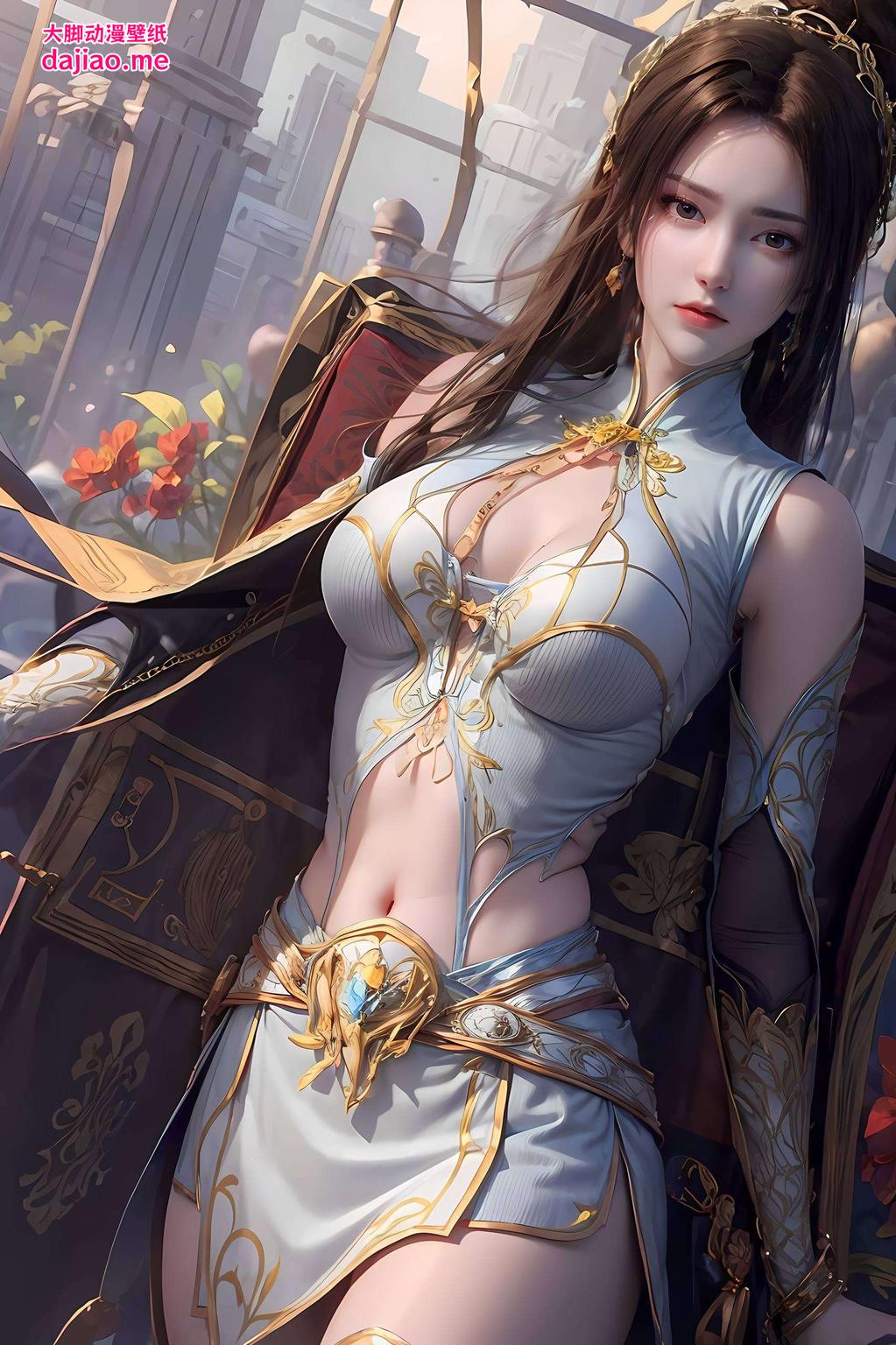 她的倩影在高清纹理中流转每一分每一秒