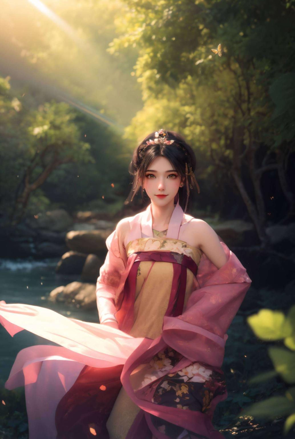 将她的精致五官展现得淋漓尽致不论是战斗英姿还是温柔微笑