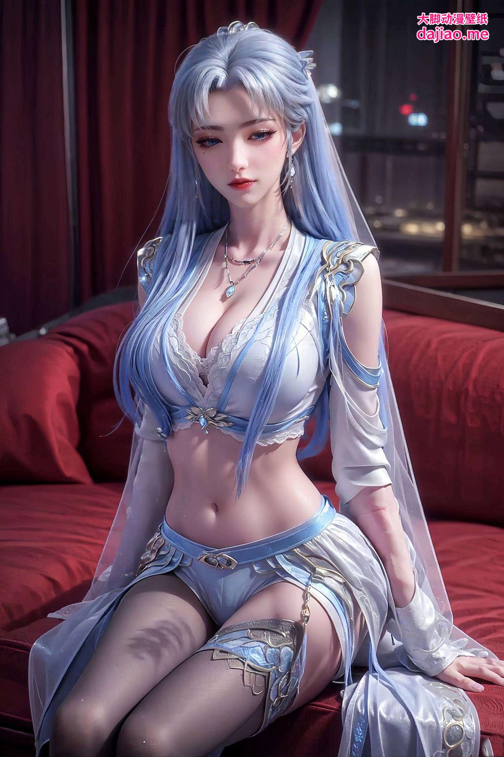 让你在每一次解锁间不仅为手机壁纸增添了一抹国漫美女的韵味