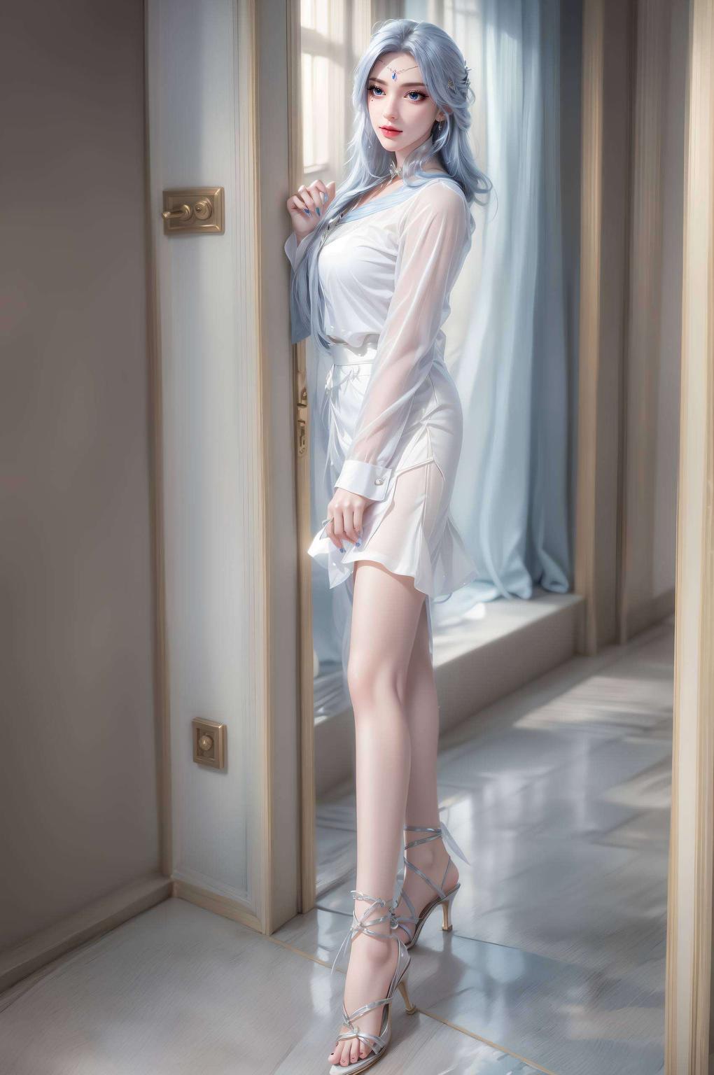 这款AI动漫女神花卉艺术壁纸让每一天都充满生机与活力