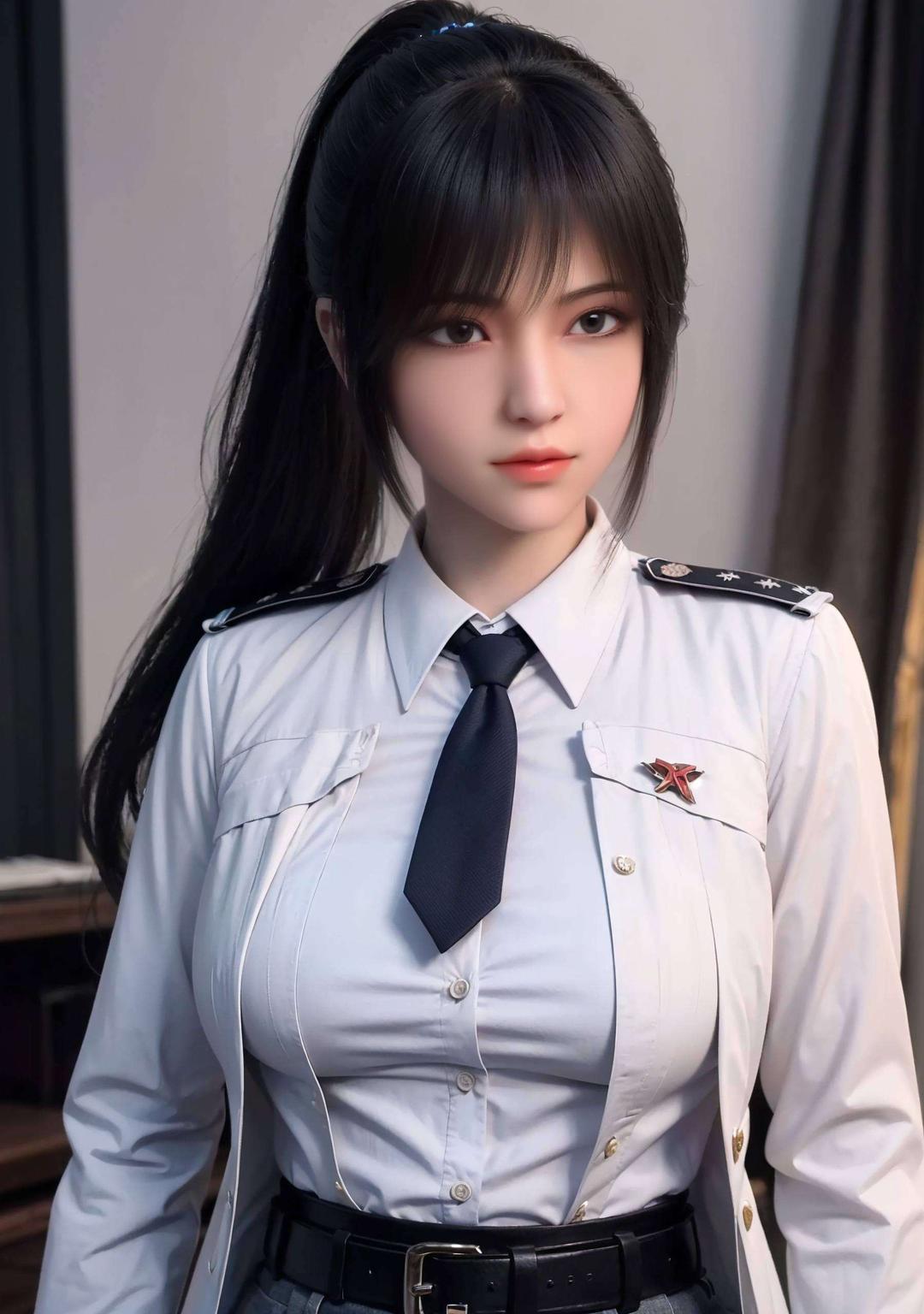 这款AI绘画的壁纸真是让人眼前一亮！以雄兵连琪琳为角色让苹果桌面瞬间焕发活力
