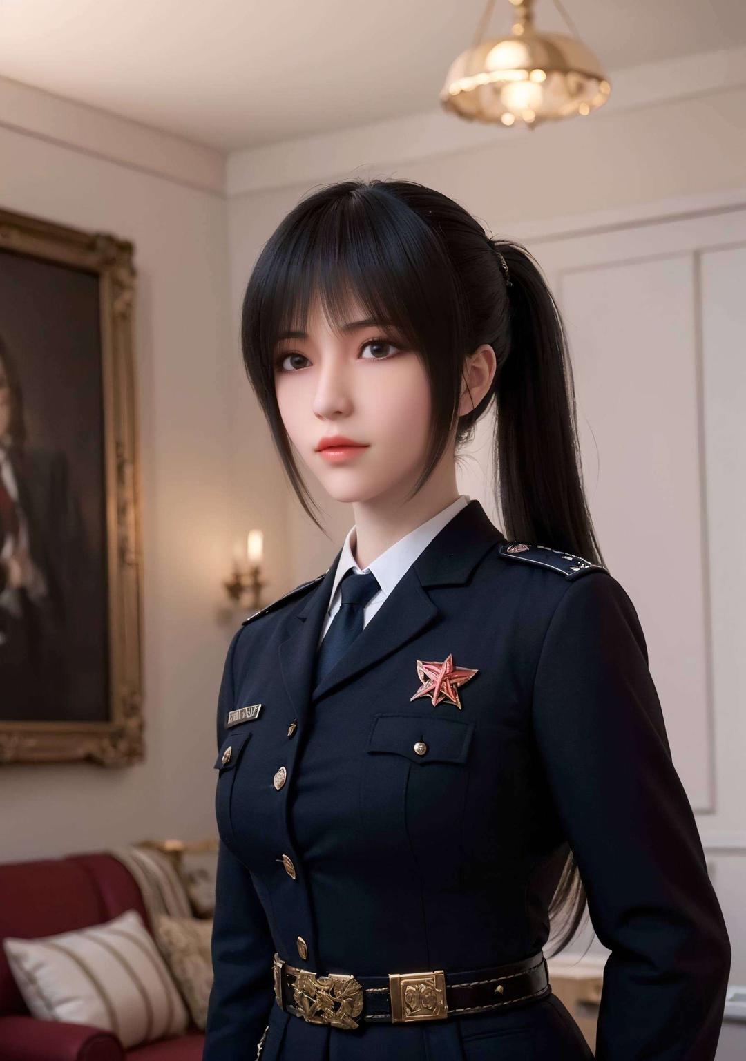 这款AI动漫女主免费壁纸秀安卓艺术壁纸为你带来雄兵连琪琳第一版高清壁纸
