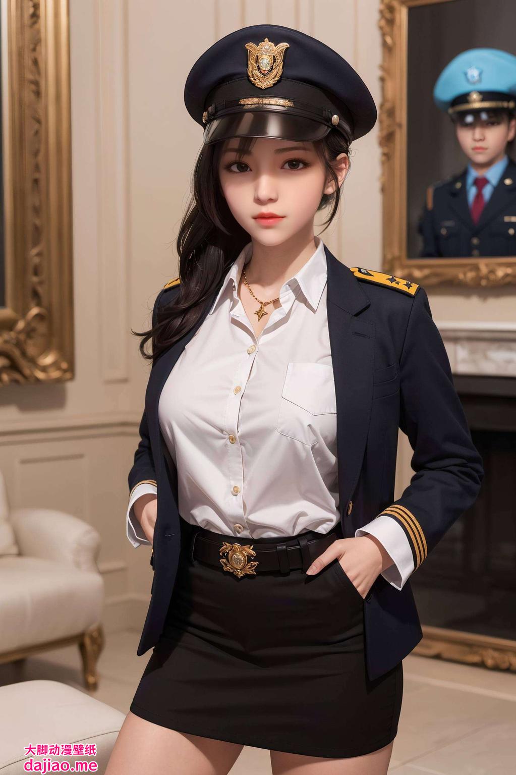 以雄兵连琪琳的高清形象为灵感这款专为波西米亚风格女生设计的全面屏iPhone壁纸