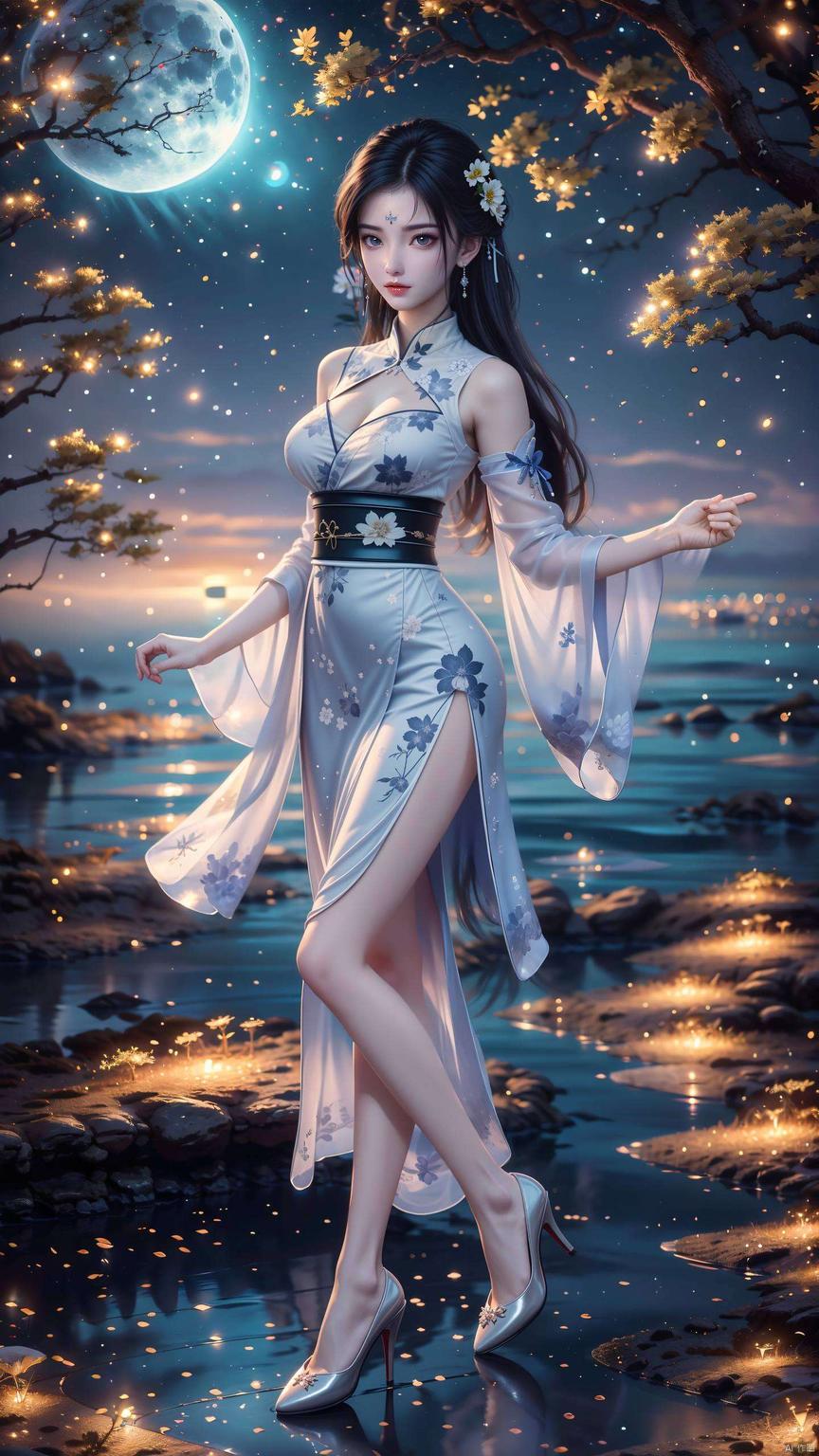 这位国漫女主的灵动身影如今化身为1080p的AI棋盘格动态壁纸