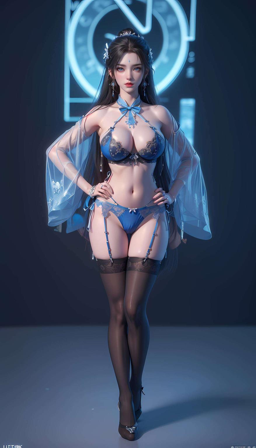 清漪国漫女神动态壁纸以超清晰活力平板呈现