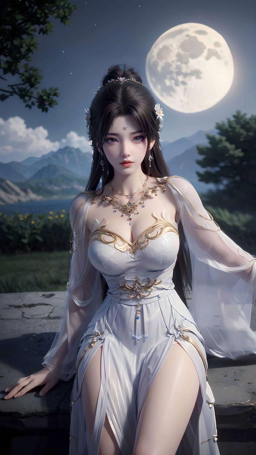 静立于古韵浓郁的背景之中古风壁纸以独特的人工智能艺术风格