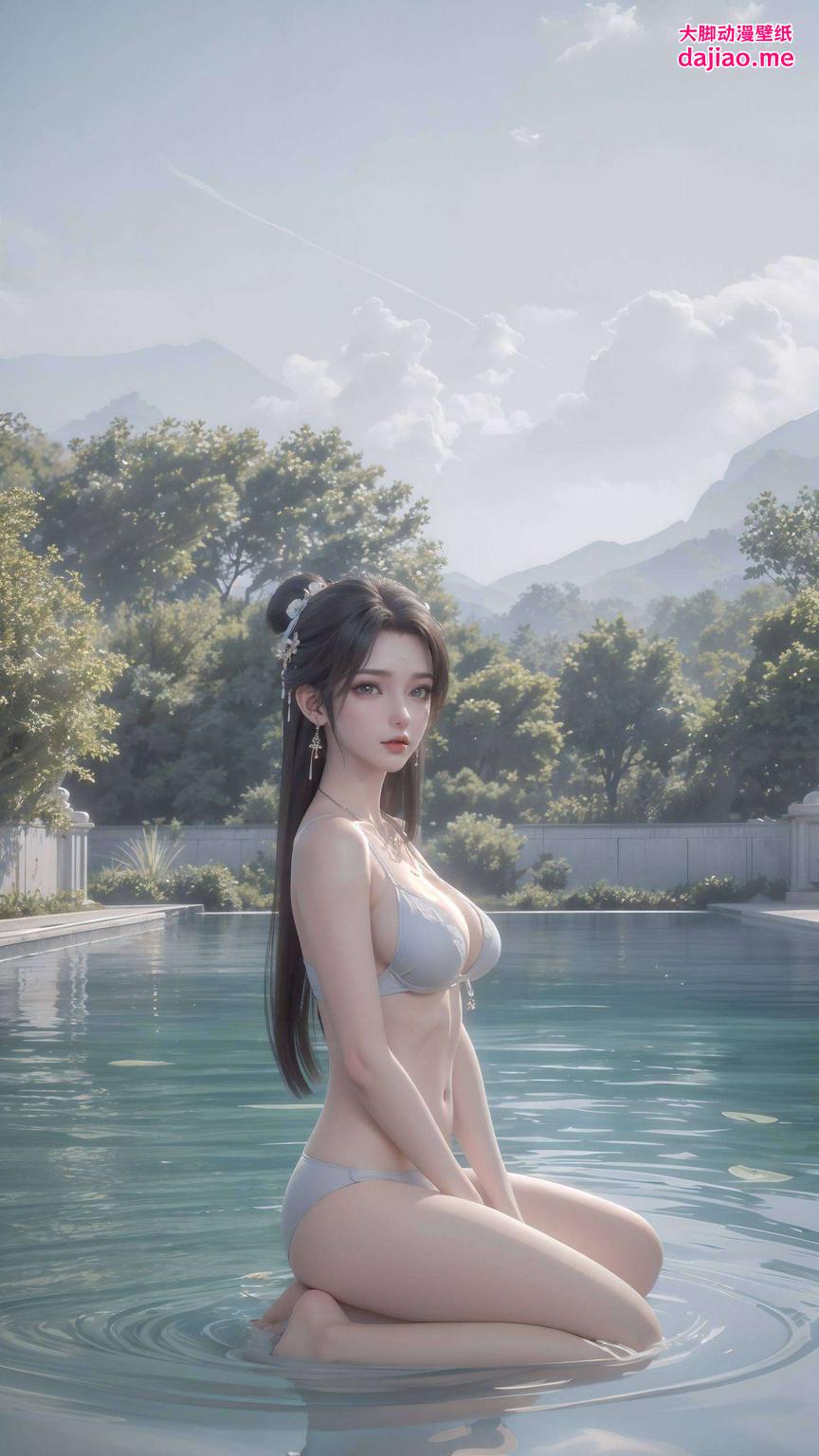 不仅画面精美这款AI动漫女神同人锁屏壁纸