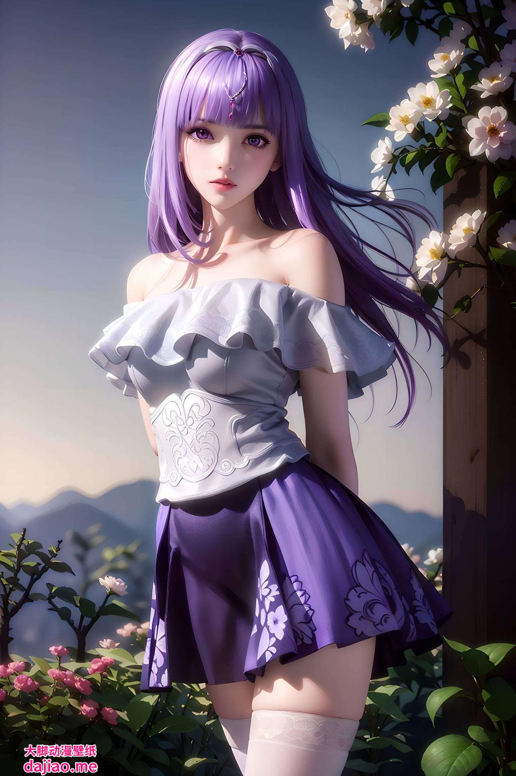 以秦时明月中的神秘角色少司命为灵感这幅AI绘画的超清壁纸将她的笑容素材巧妙拼接