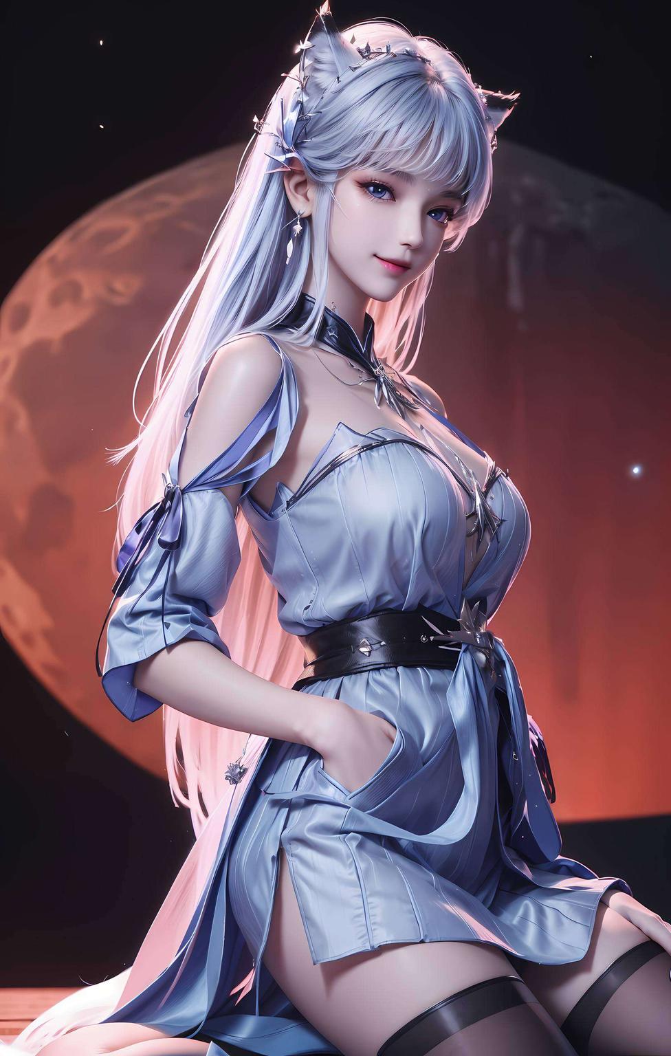 每一次屏幕亮起都是对这位AI美女的一次深情邂逅