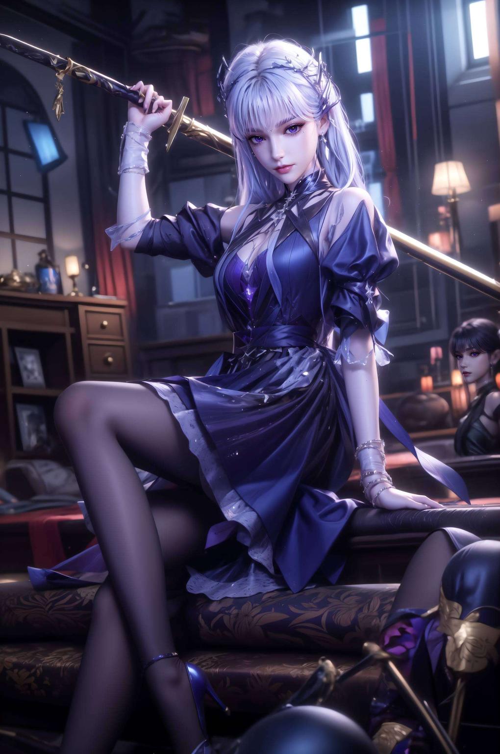 在这绚丽的国漫世界中1080p的高清壁纸捕捉了她侘寂风的独特韵味