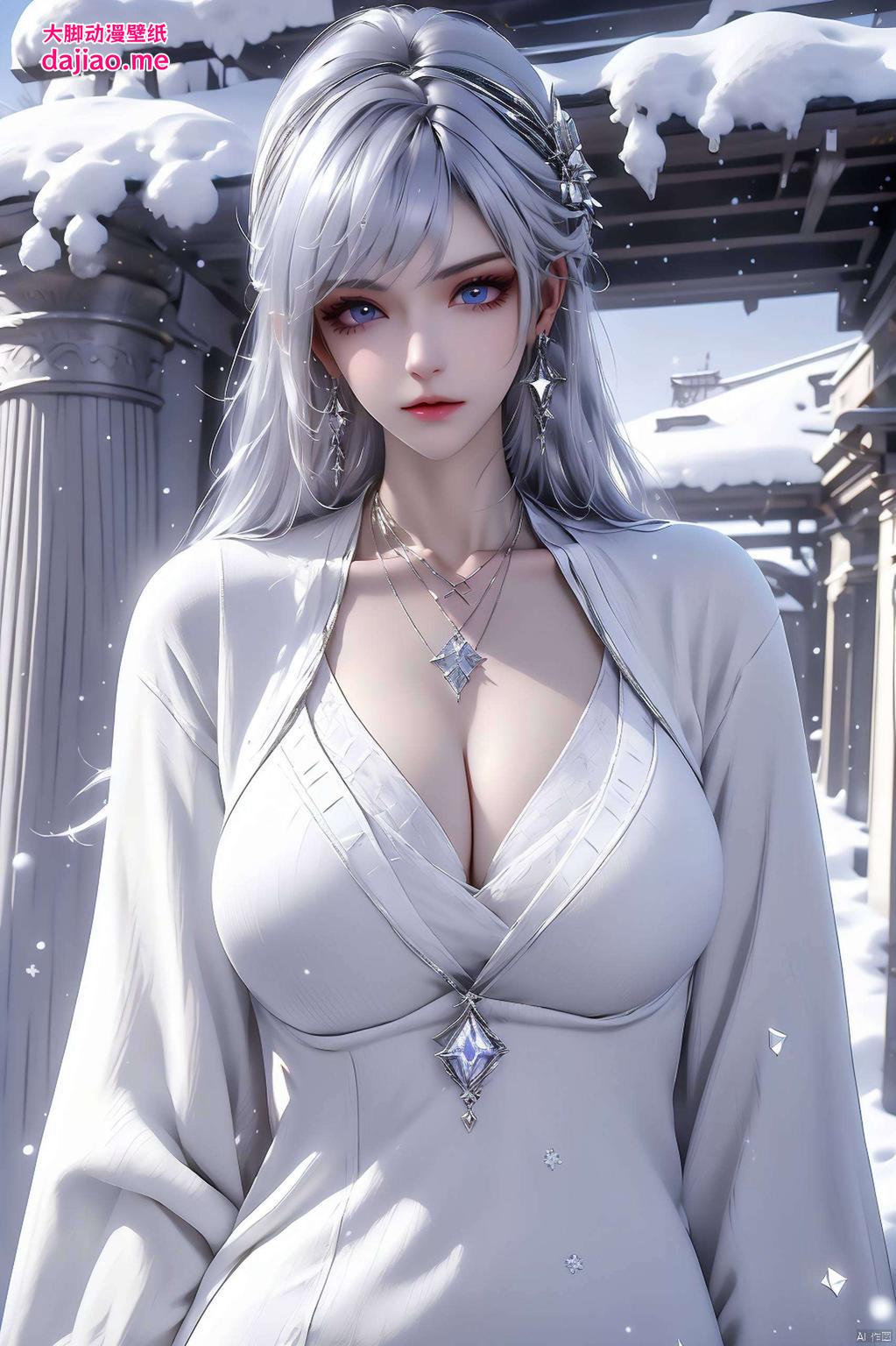 如梦似幻AI动漫女神圣采儿以其独特的藝術風格