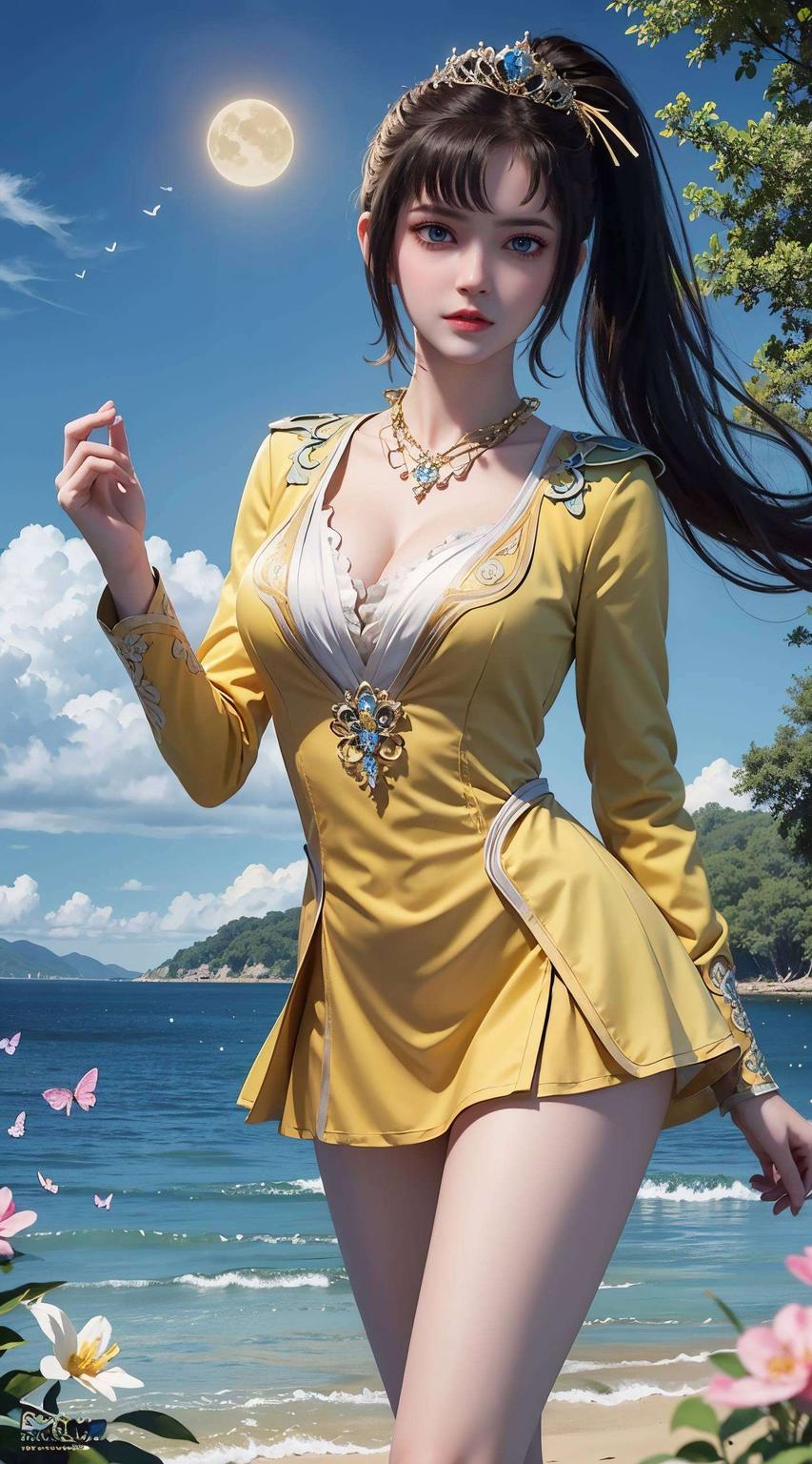 无论是平板还是电脑这款高品质手绘电脑国漫美女壁纸