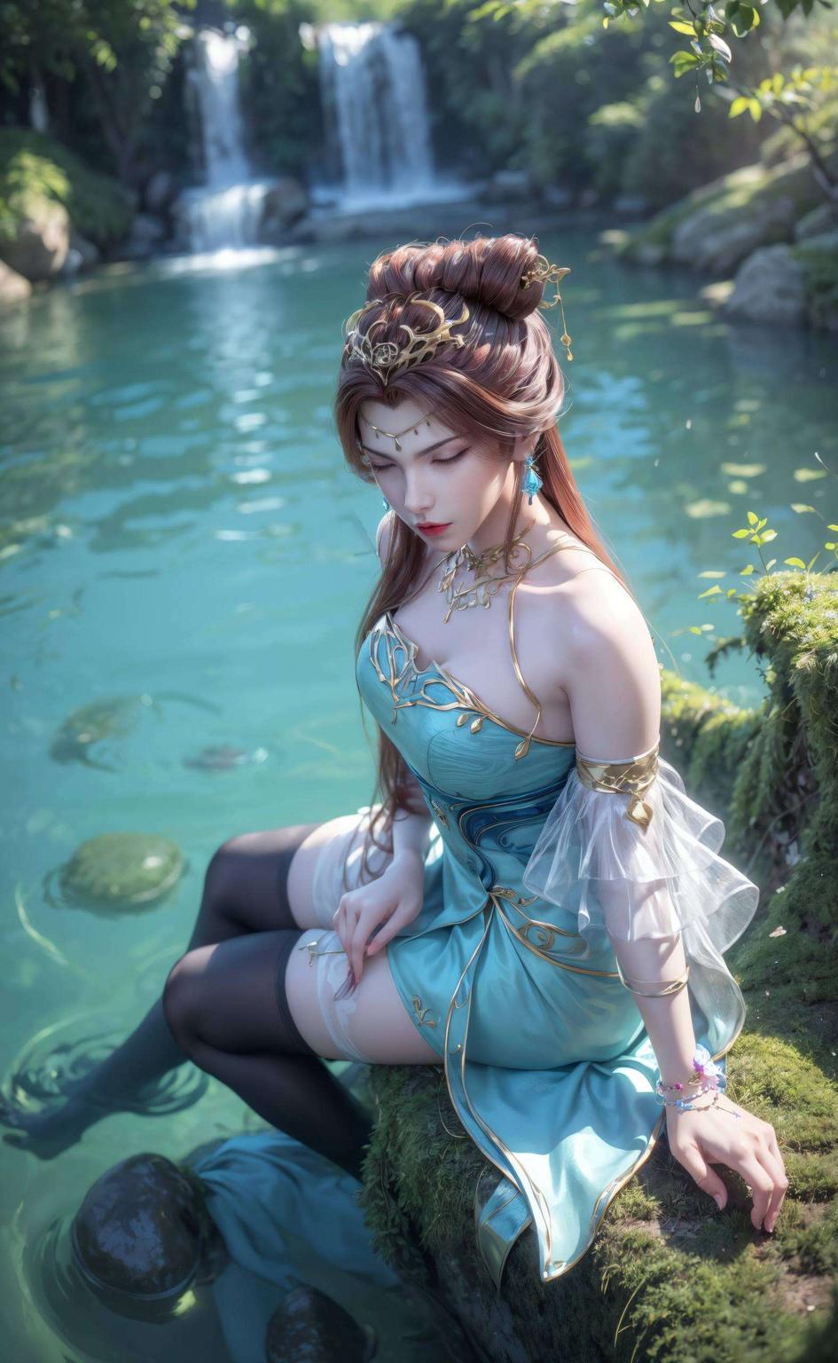 让人一见倾心如海水般清澈的眼眸
