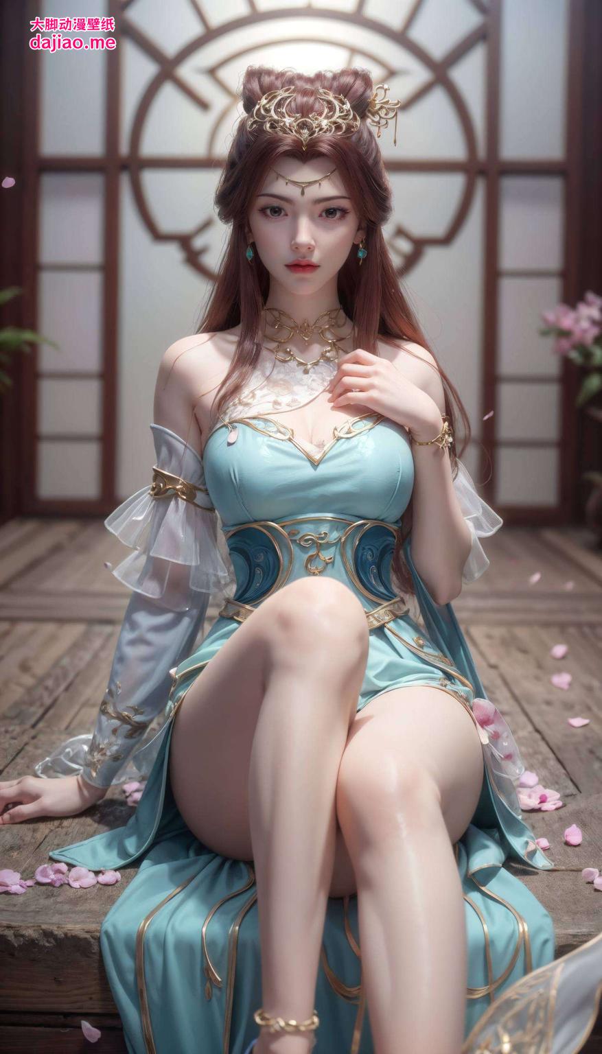 仿佛她就在你的手机桌面悠然畅游国漫女神苏灵韵灵动地穿梭