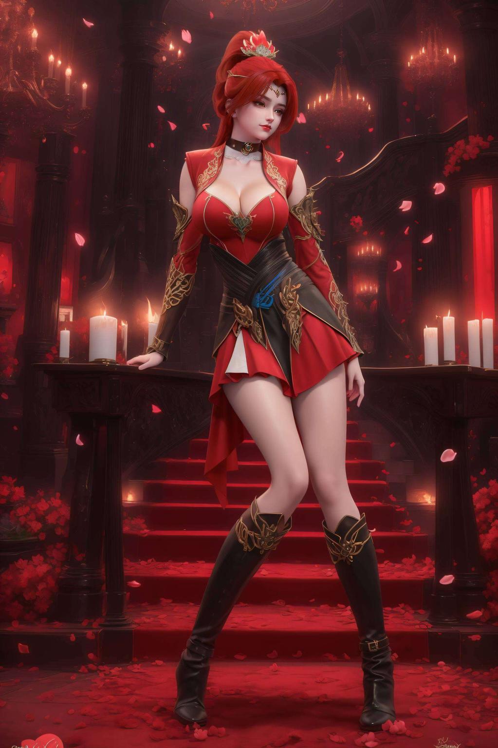 带你领略AI动漫女神唐火儿的魅力！她眼神炸裂这款国漫女主AI特集温馨安卓宽屏壁纸