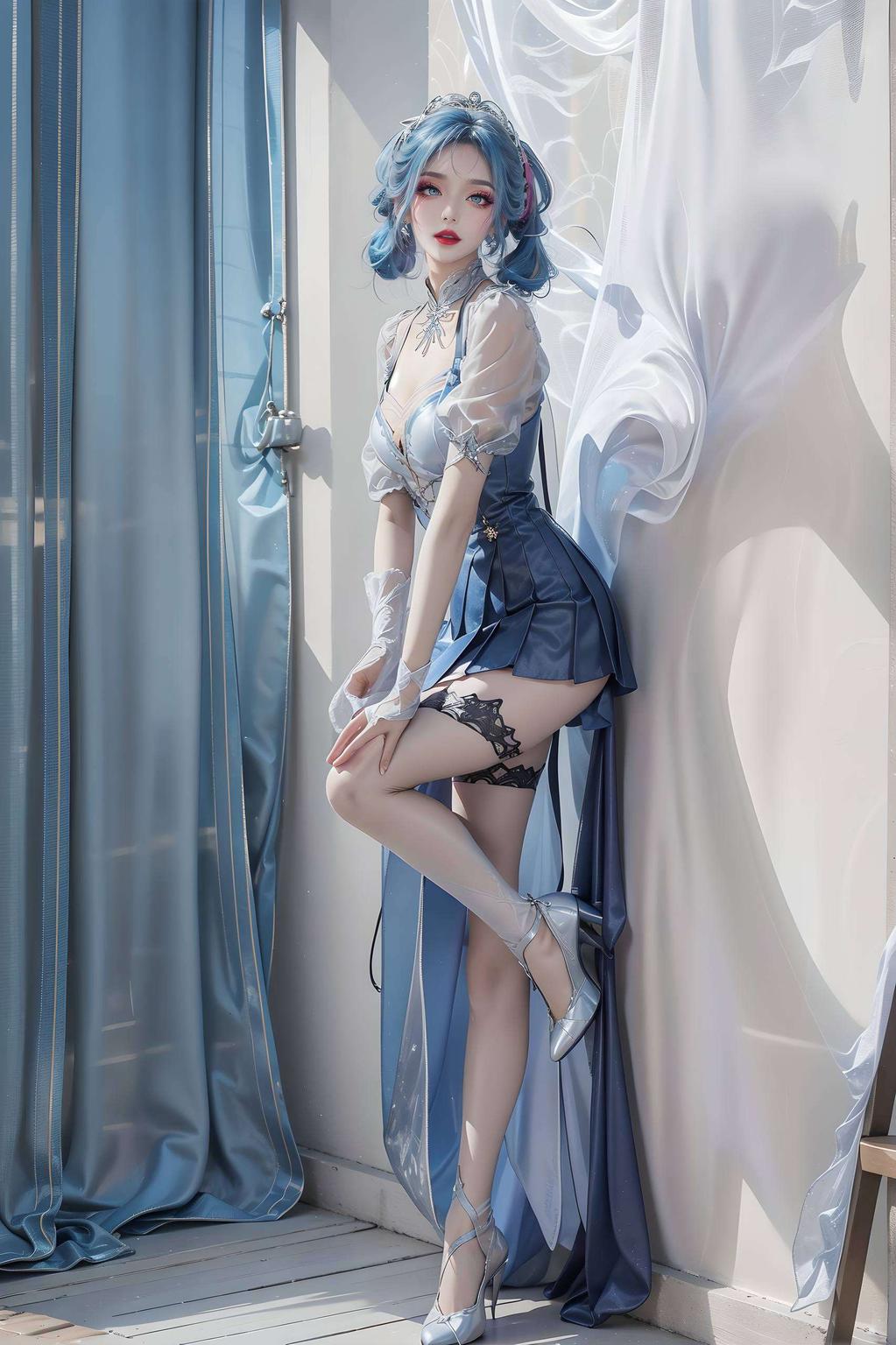 美得让人心动AI动漫女生唐舞桐