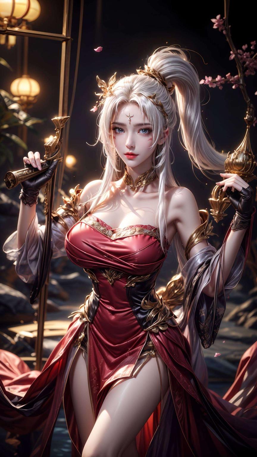 眼神妩媚动人画面中的天狐仙子灵动飘逸