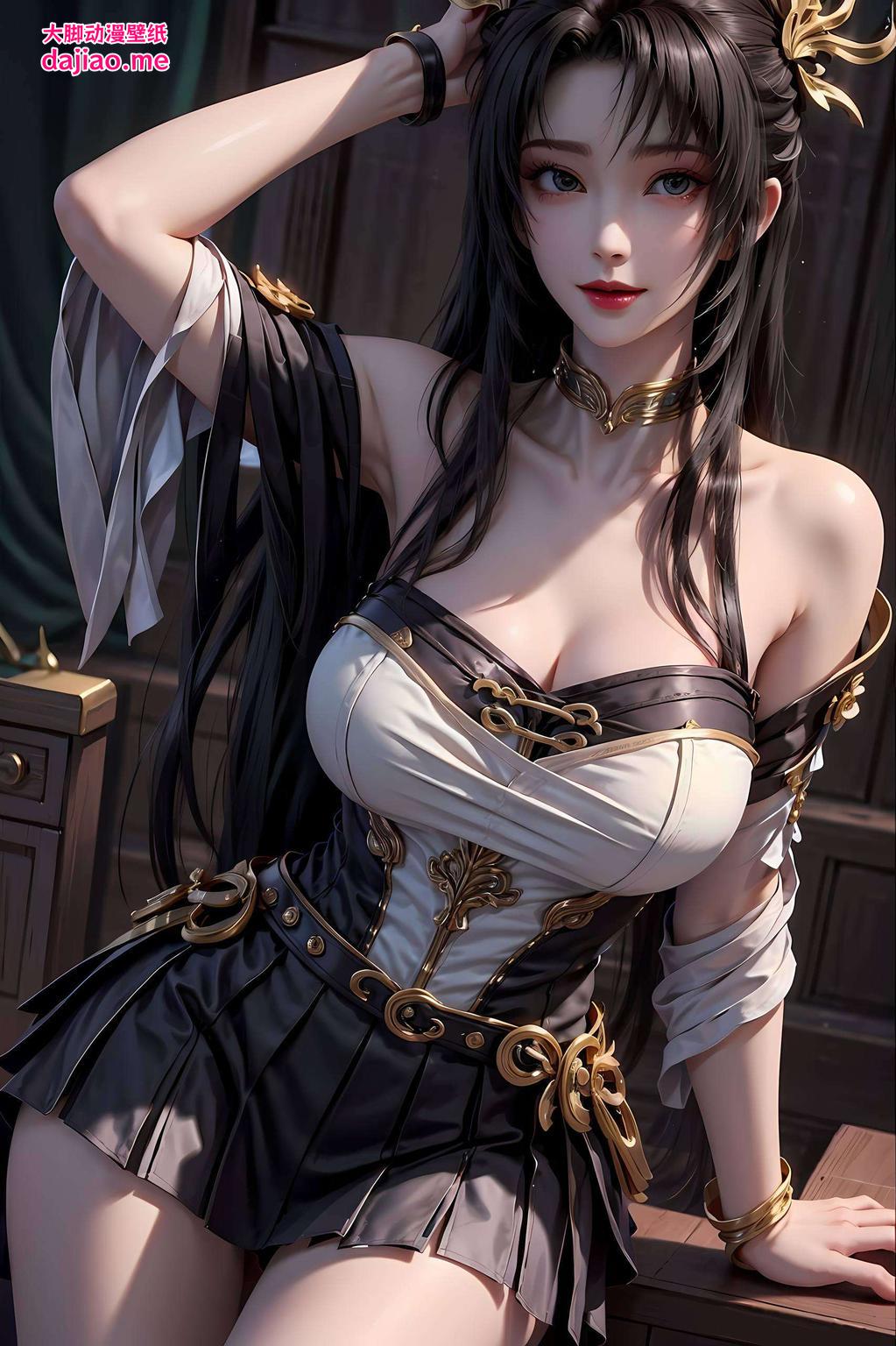 星空壁纸中的天狐仙子如梦如幻