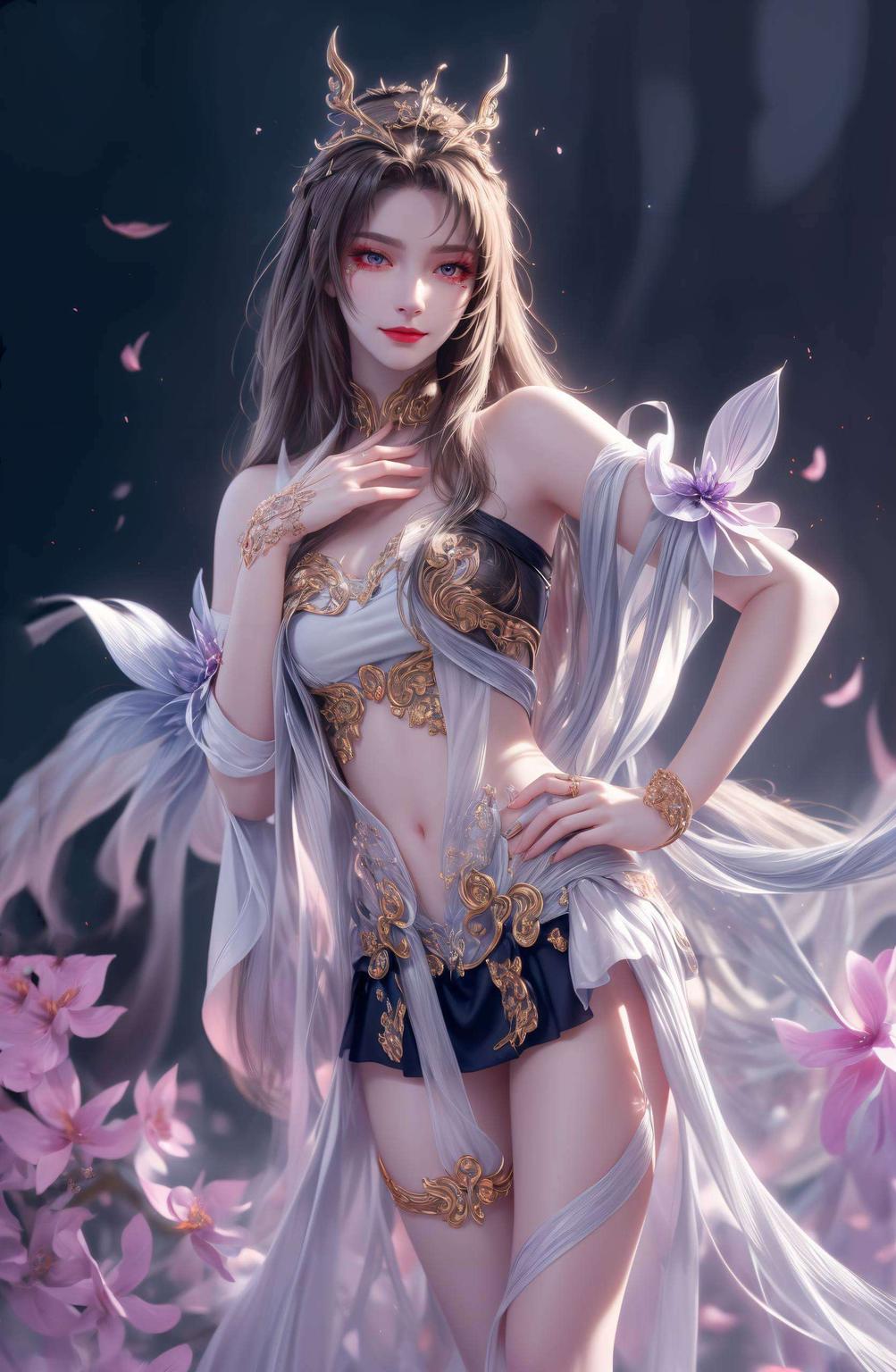 1920x1080的细腻分辨率穿梭于神秘森林的天狐仙子